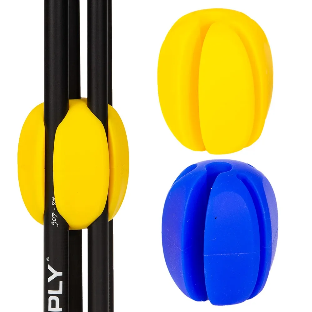 Lyreh 5pz Palla Fissa per Canna da Pesca, 5 Colori Clip per Canne da Pesca in Silicone Portatili