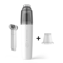 Compact Cordless Vacuum Cleaner - Powerful, Quiet, and Versatile (White)