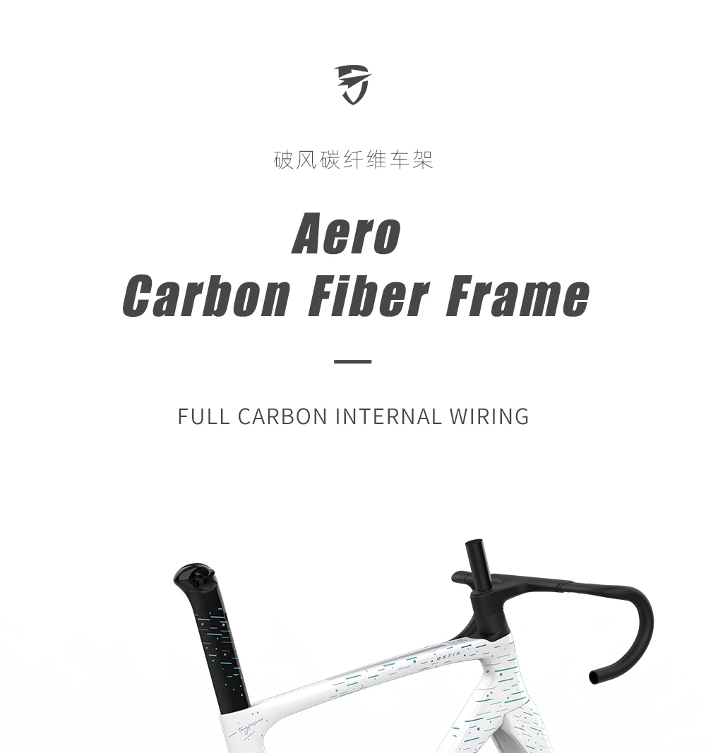 パーツ carbon frameset Aero Road Bike Frameset Carbon Full Inner Line Disc Brake