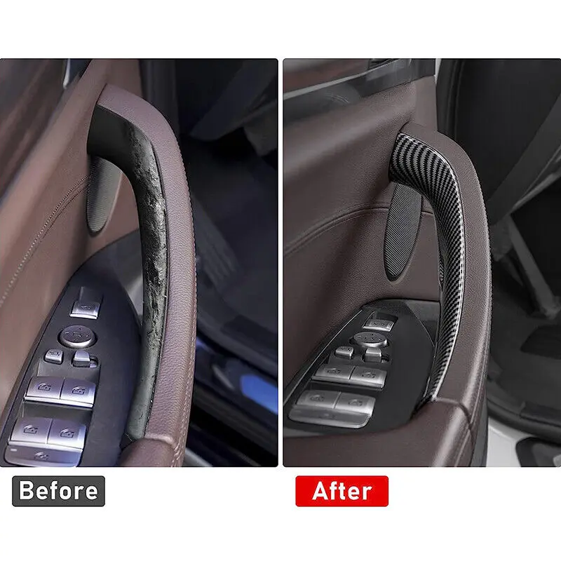 Carbon  4 Piece Door Inner Handle Protection Cover Suitable For BMW X3 X4 G01 G02 2018-2023 5