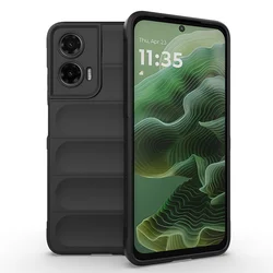 Ultra-Soft Silicone Shockproof Protective Case - Flexible Skin Feel Cover for Moto G35 5G (Black)