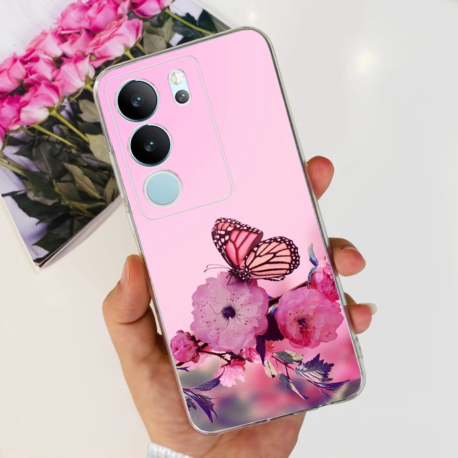 Stylish Painted Clear Silicone Soft TPU Phone Case