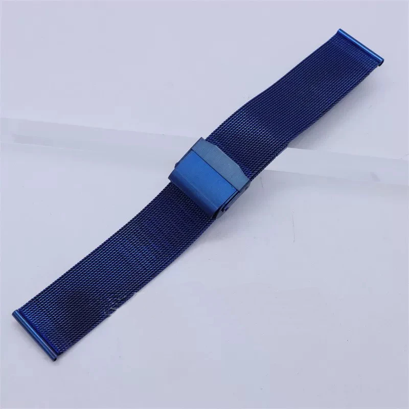 Sleek Unisex Stainless Steel Mesh Belt Watch Band - Multiple Size Options