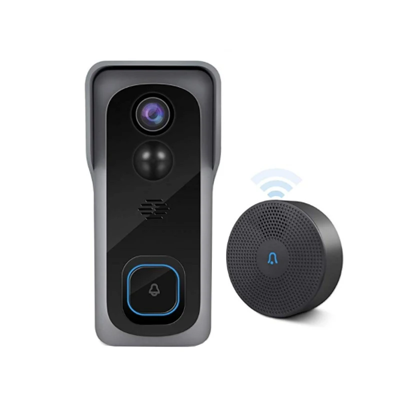 2022 hot selling IP65 waterproof smart wifi video doorbell 1080p battery powered or wired   doorbells smart ups rt 192v 9ah battery pack 2 rows