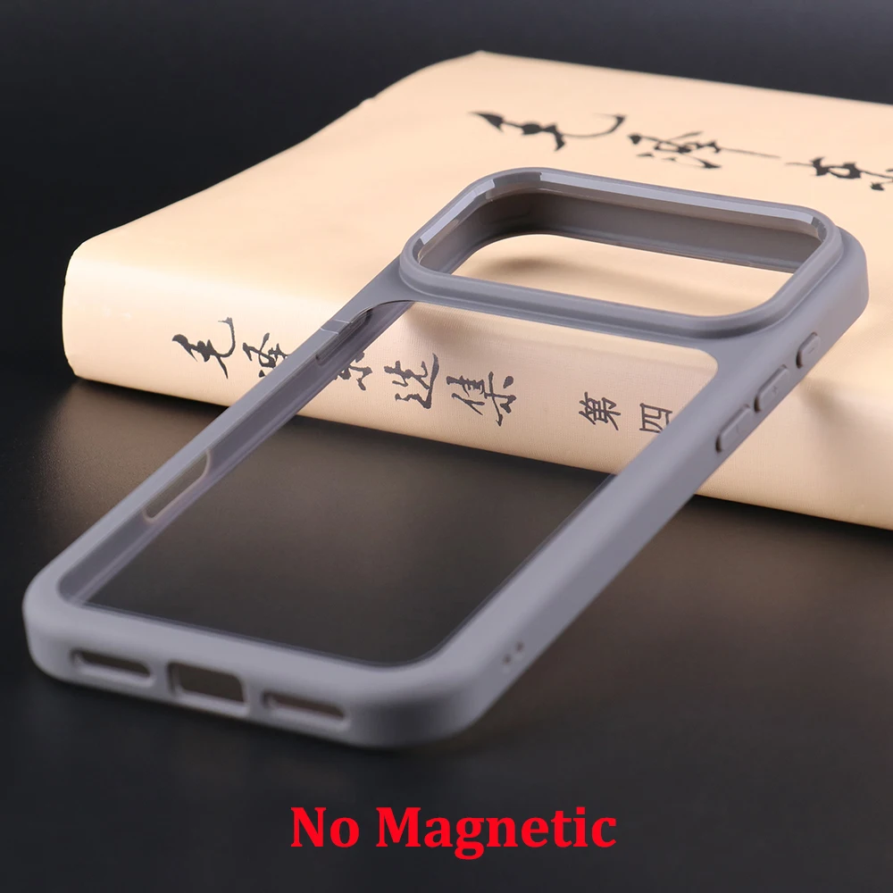 Transparent Shockproof Protective Phone Case - Ultra-Thin Clear Hard PC Back Cover