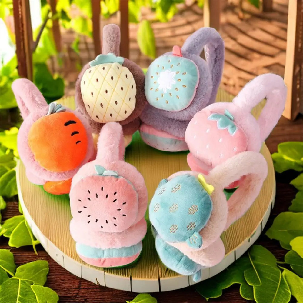 

Unisex Kids Ear Muffs Creative Multicolor Cold Resistance Panda Earmuffs Warmers Child Cartoon Fruit Ear Muff