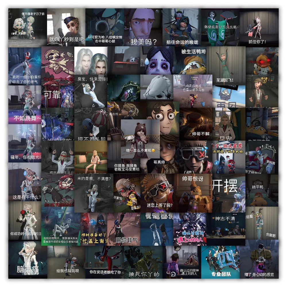 

60 шт. аниме выражения личности V наклейки для мотоцикла автомобиля бутылки телефона багажа гитары скейтборда ноутбука граффити наклейки