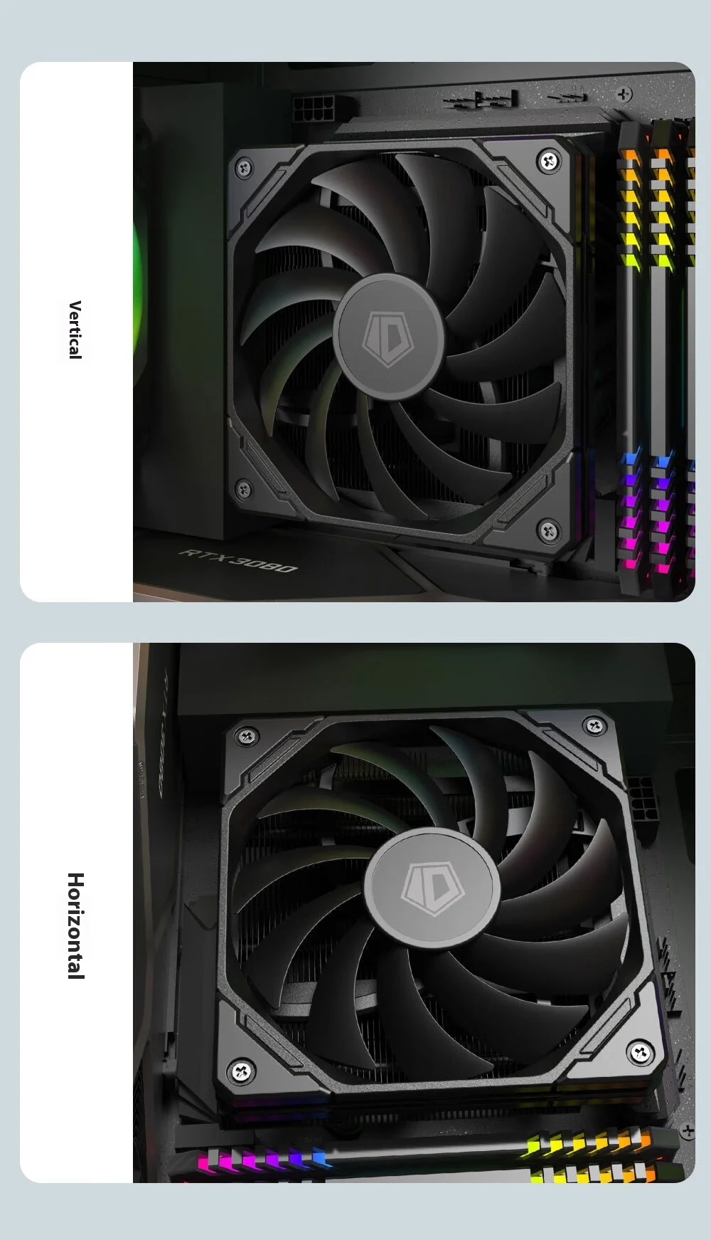 ID-COOLING IS-67-XT 6 Heat Pipes 67mm Low Profile Slim CPU Cooler for Intel LGA