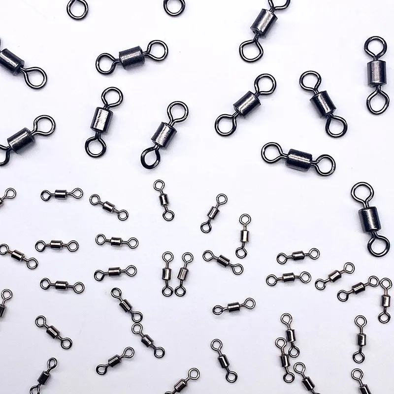 10pcs 100PCS Fishing Swivels Ball Bearing Swivel Connector with