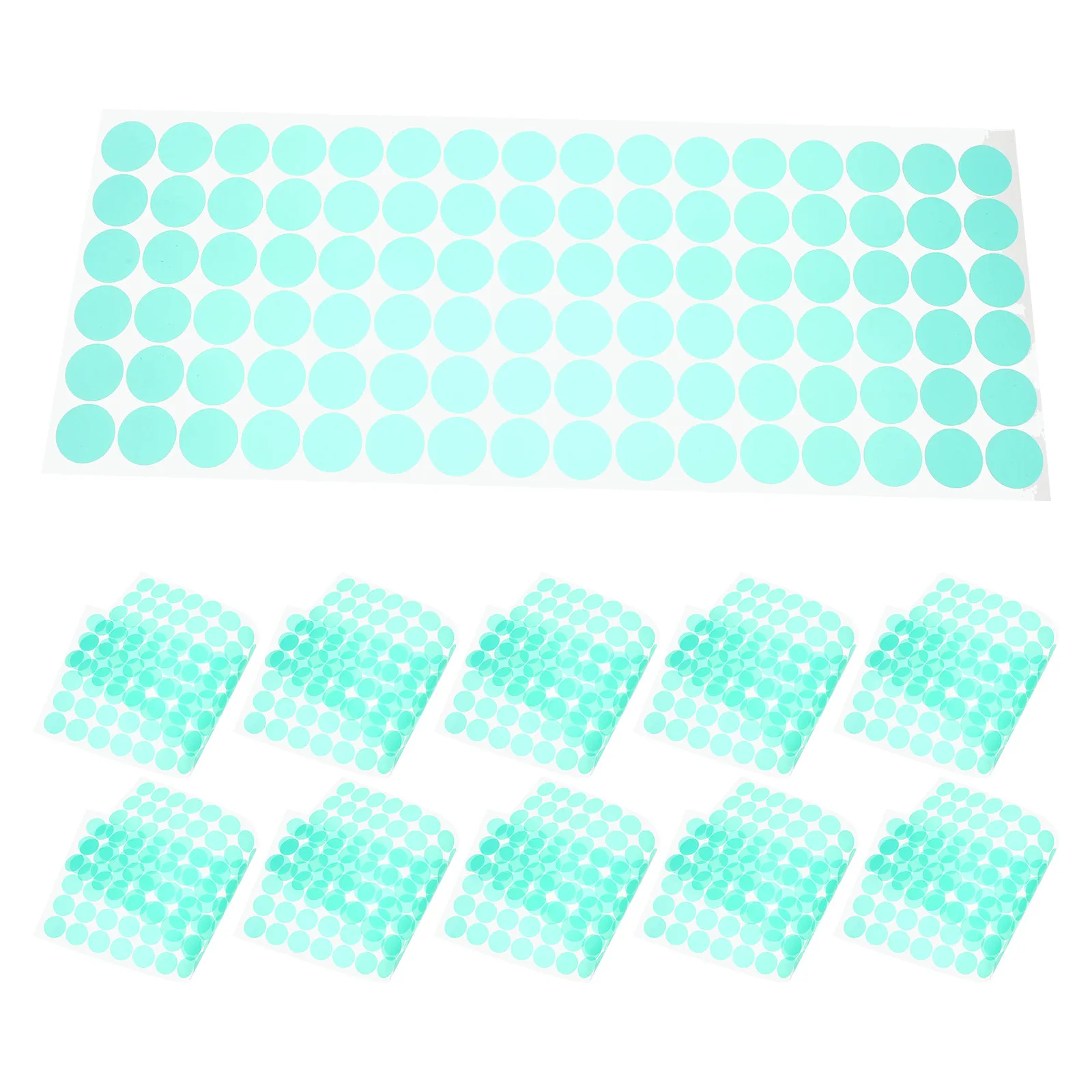 1000Pcs 녹색 애완 동물 접착 마스킹 디스크 0.8 인치 오븐 페인팅 보호 마스킹을위한 내열성 코팅 테이프