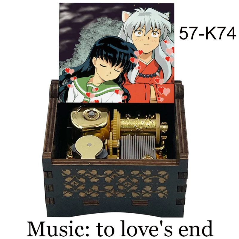 color print to love's end Affections Touching Across Time InuYasha Music Box Wind Up husband wife girlfriend birthday love Gift 4