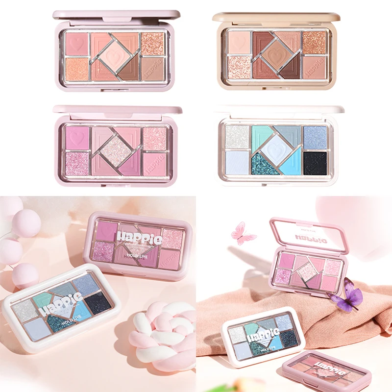 

9-color Eye Shadow Palette Eye Shadow Pigment Waterproof Durable Eye Shadow Plate Pearl Bright Eye Shadow Makeup Cosmetics