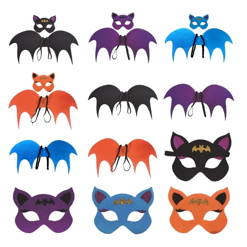B2EB Halloween Bat Costumes for Kids Toddlers Animal Bat Costume Cosplay Accessories