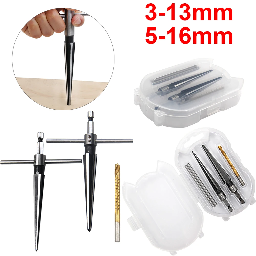1SetHandheldTaperedReamerSet516mm313mmBridgePinHoleTapered