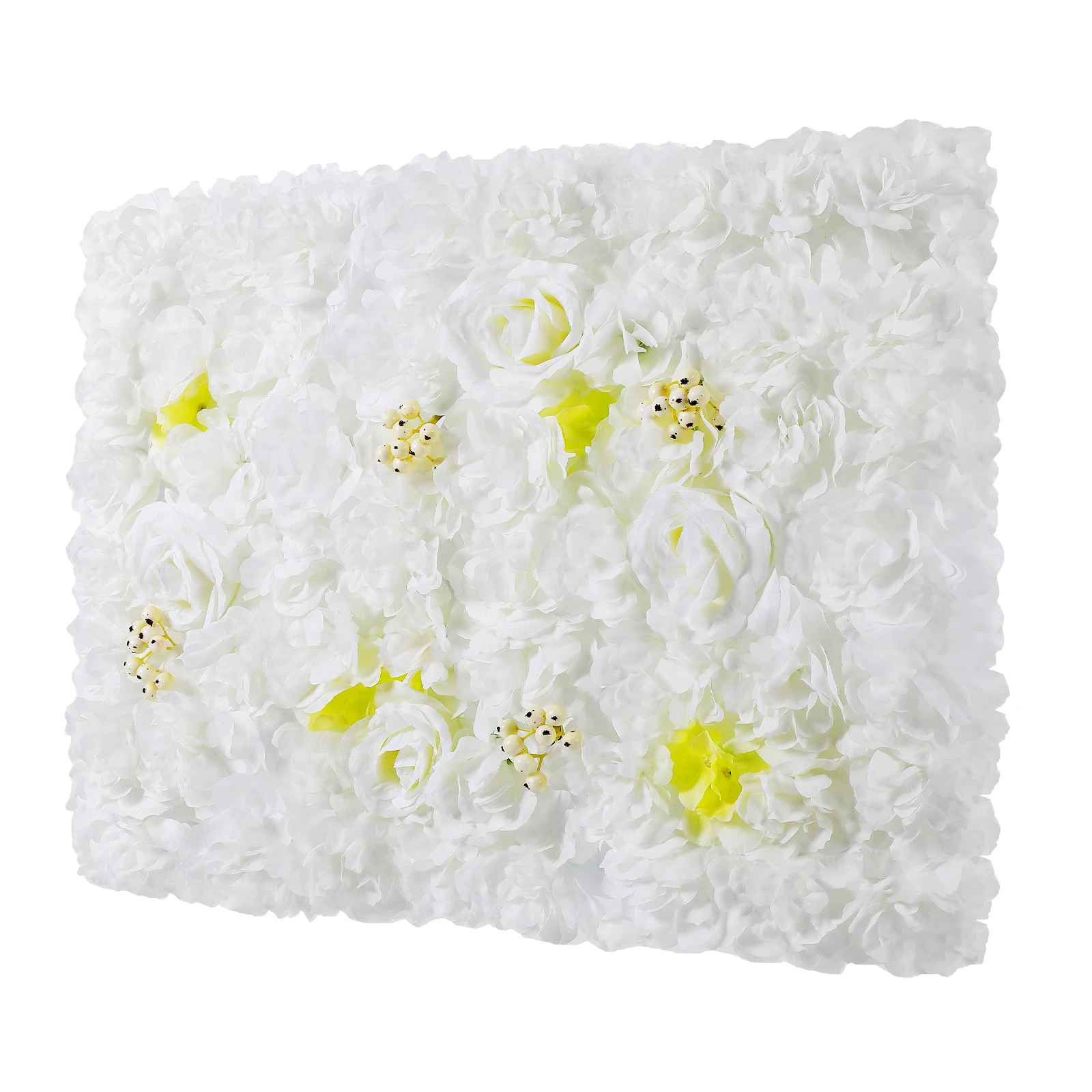 12 Stück 60 * 40 cm künstliche Blumen-Wandhintergrundpaneele, wandmontierte Blumenwandpaneele, Dahlie, Rose, Hortensienblume – Detail 6