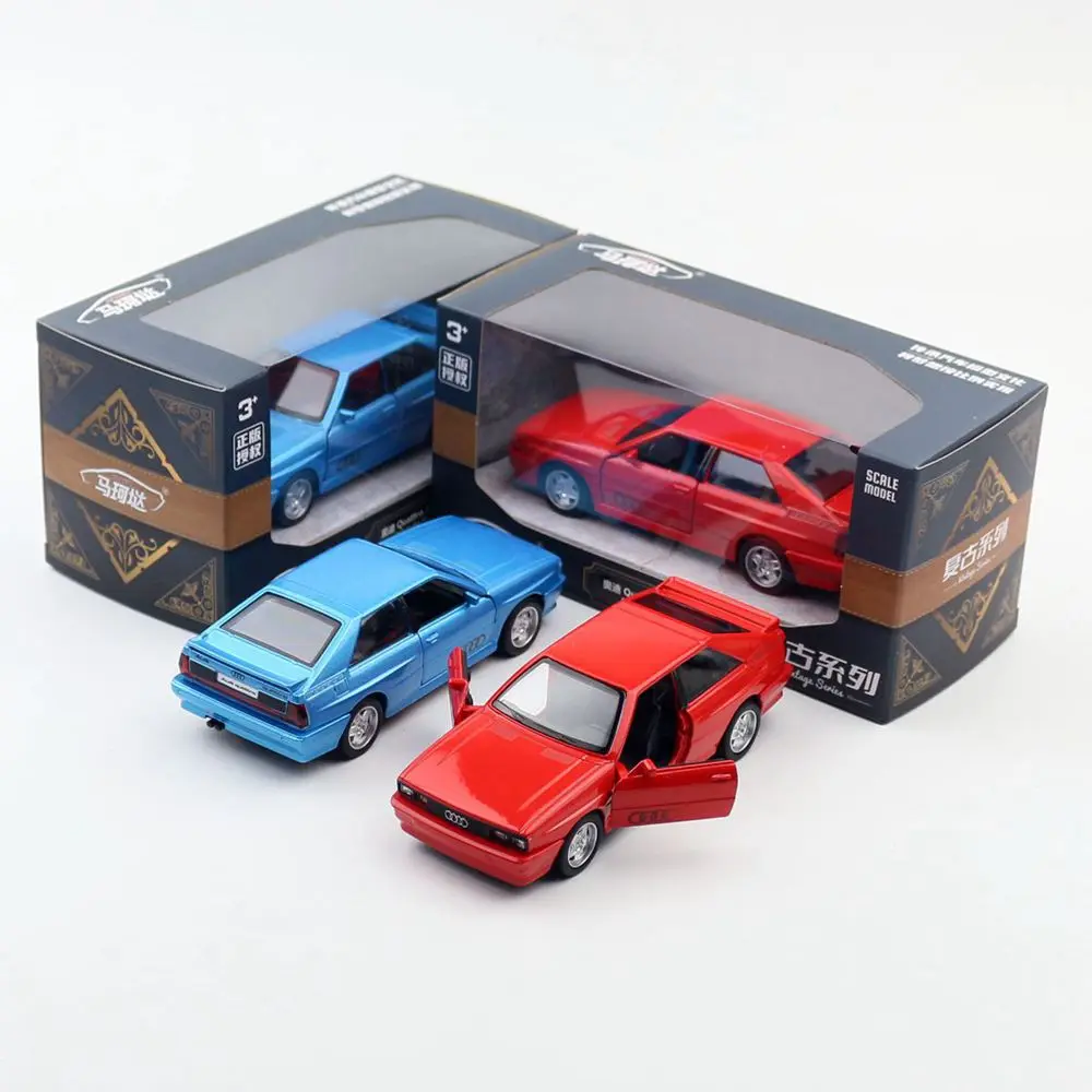 

Makeda 1:36 Scale Audi Quattro Classic Sedan Alloy Model Car Toy Diecast Metal Miniature Vehicle Collection Gift for Kid Gift