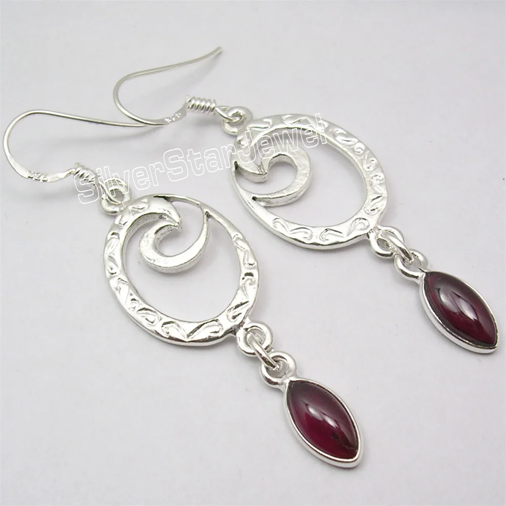 Many Color Semi-precious Stone   Dangling Earrings 2.1