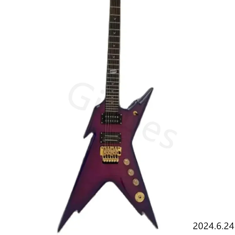 最終値下げ。DEAN RAZORBACK 黒/黄色 ハードケース付き Dean Razorback Electric Guitar V Type Black Yellow Used From
