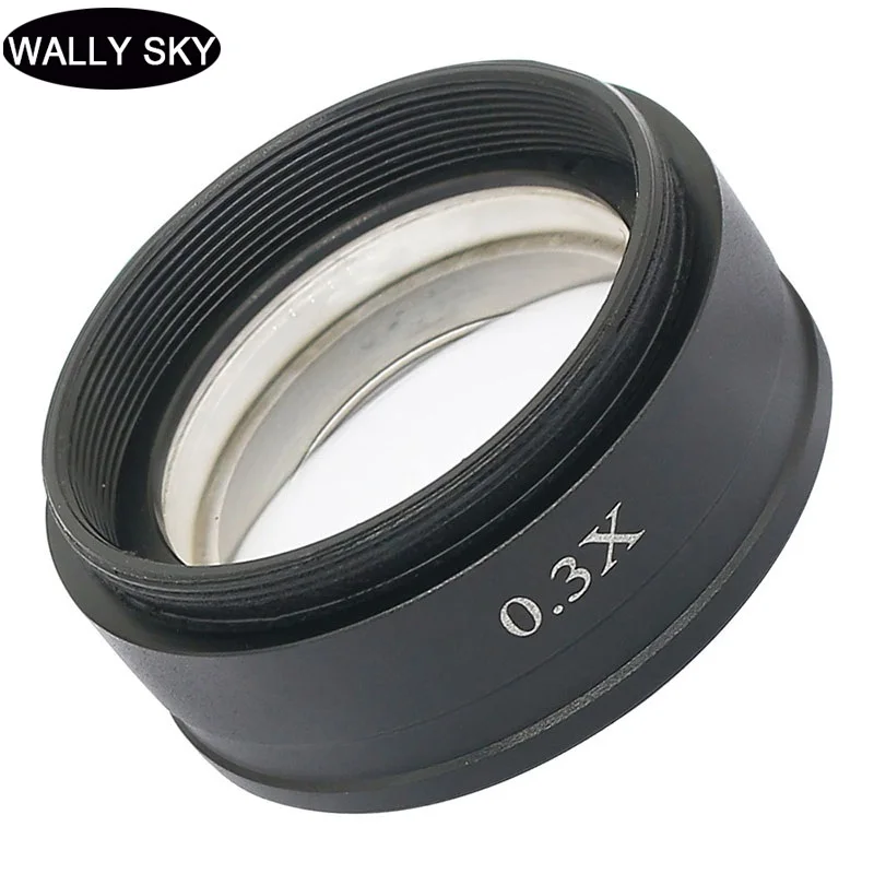 0.3X Barlow Lens Objective Microscope Auxiliary Objective Lens Mounting