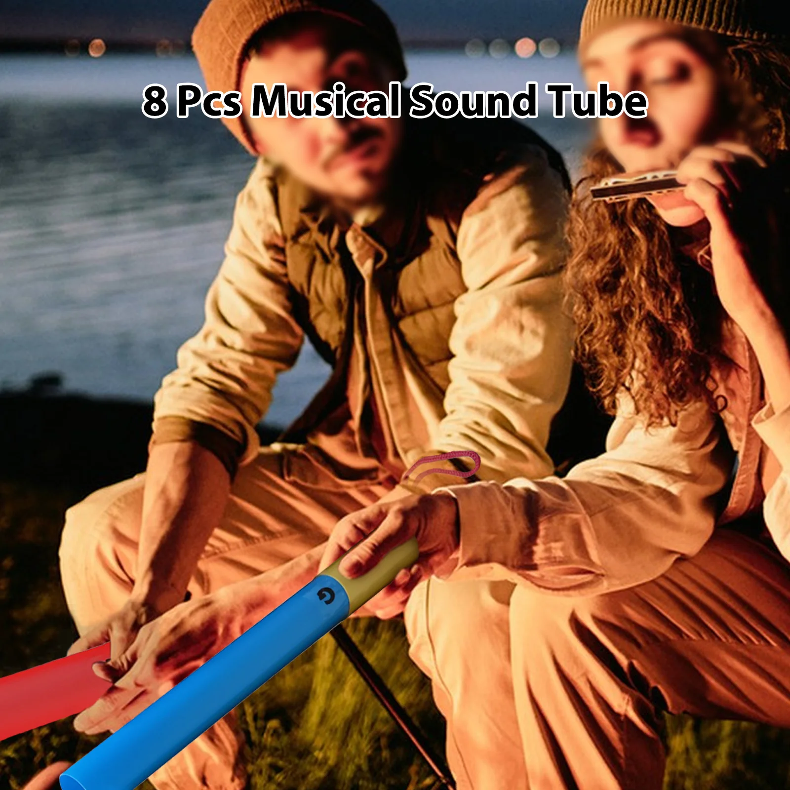 Musical Sound Tube 8Pcs Colorful Set 8 Tones Sound Tube Percussion Instrument Birthday Gift Musical for Performance
