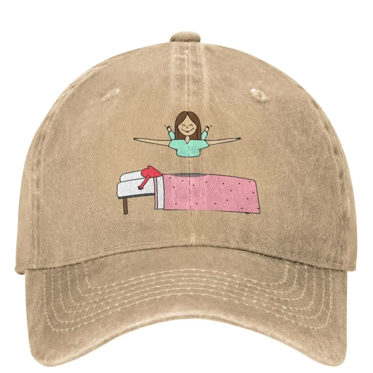 Men Women Enfermera En Apuros Nurse Baseball Cap Vintage Distressed Washed Humor Cartoon Nurse Snapback Hat Adjustable