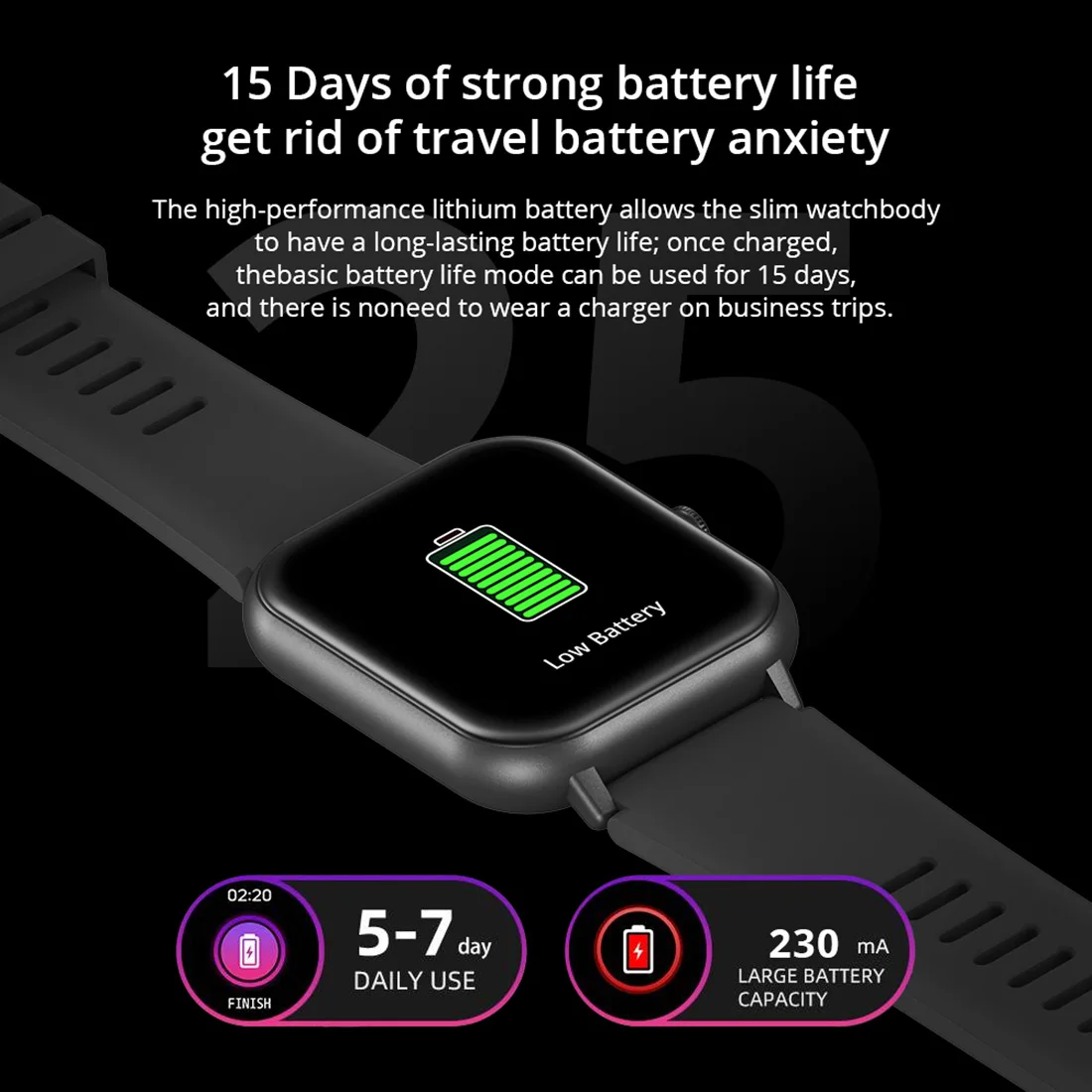 COLMI P20 ÷ 2023 Smartwatch 1.83 ġ  ȭ 100 +    ڵ   Ʈ ġ