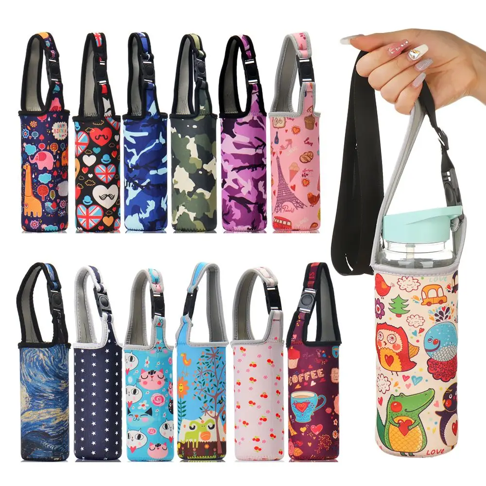

Sport Camping Accessories Pouch With Strap Portable Vacuum Cup Sleeve Water Bottle Cover Cup Sleeve Water Bottle Case