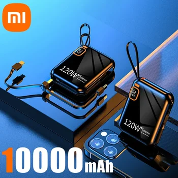 Xiaomi 120W Fast Charging 50000mAh Large Capacity Portable Power Bank Cable Two-way Mini Powerbank for iPhone Samsung Huawei 14