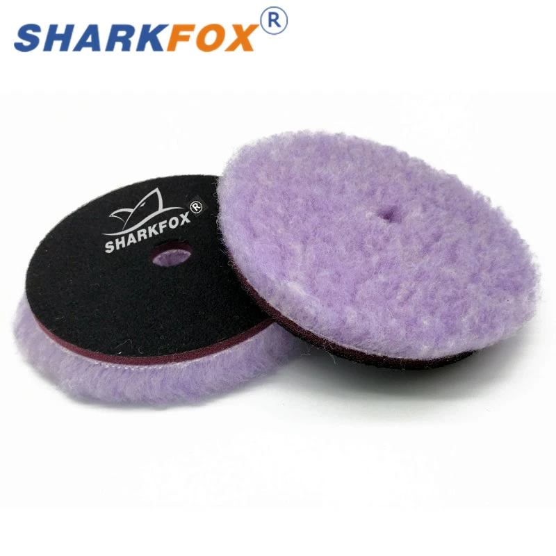 Sharkfox 5Pcs/lot 5/6 inch  Wool Polishing Pad High Density Lambs Woollen Polish Buffing Pad Car Polisher Buffing Waxing 6