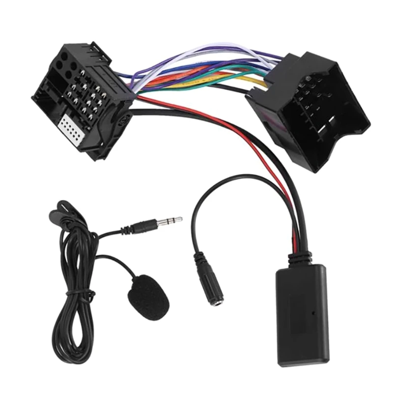 Car Wireless Cable Music Auxiliary Adapter Connector Microphone For E60 E61 E63 E64 E65 E66 E81 E87 E70 E90 E91 E92 E93 wireless audio adapter bluetooth audio adapter