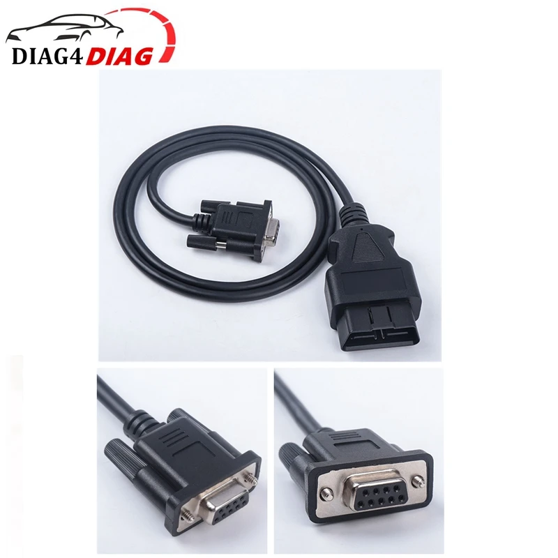 Obd2 16Pin A Db9 Rs232 Linea Di Estensione Della Porta Seriale Maschio 16 Pin Db 9 Pin Connettore Obd2 9 Pin Femmina Adattatore Per Cavo Obd 2 Per Aut