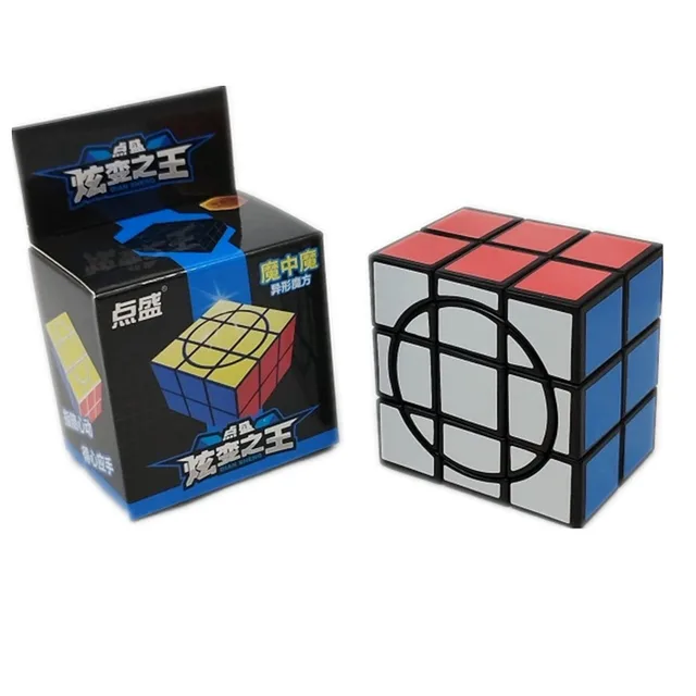 Diansheng Circular Cube 2X2 Magic Cube Black Magic Cube For Children 2x2 Professional Puzzle Toys For Children Kids Gift Toy 6
