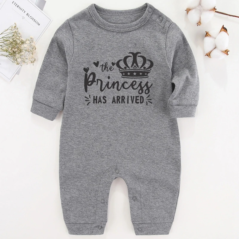 Newborn Sailor Romper Girls Boy Costume Anchor The Prince Has Arrived Winter Baby Boy Clothes Newborn Romper Cotton Baby Girl Photography Outfits Long Sleeve Babies Costume best baby bodysuits