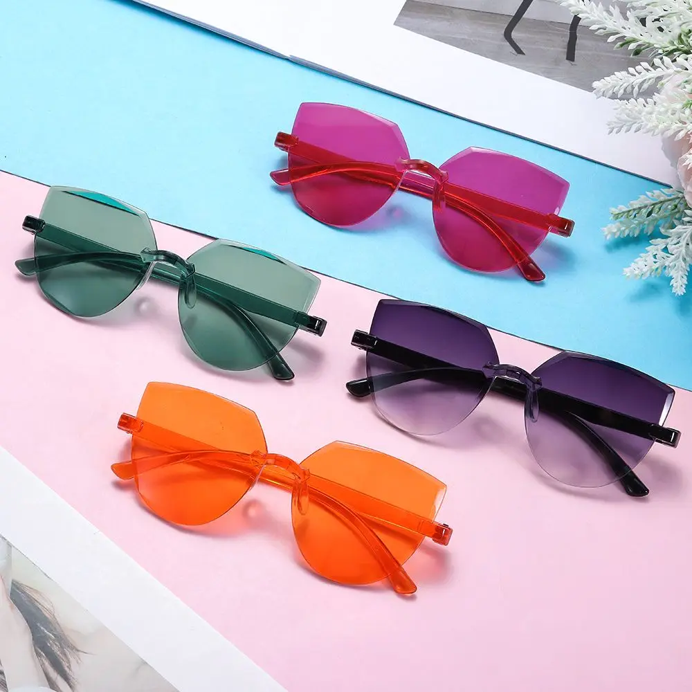 

Accessories Party Favor Transparent Trendy Eyewear Sunglasses for Women Cat Eye Sunglasses Rimless