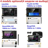 New Upgraded NanoVNA 50kHz-6.3GHz Vector Network Antenna Analyzer 4" Measure S Parameters HF VHF UHF SWR Phase Delay Smith Chart 2