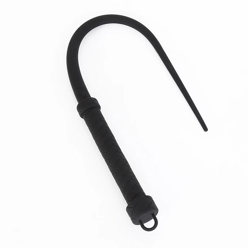 Equestrian Whip Black 63CM Genuine Silicone Horse Whips Equestrian Training Tools Submissive Riding Horse Whip Racing Whipping Props