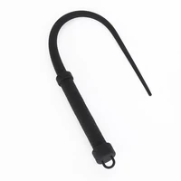 Black 63CM Genuine Silicone Horse Whips Equestrian Training Tools Submissive Riding Horse Whip Horse Racing Whipping Props 2