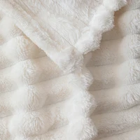 Couverture en flanelle rayée 1 pièce, couverture décorative de canapé douce, confortable et multifonctionnelle, disponible en plusieurs couleurs 6