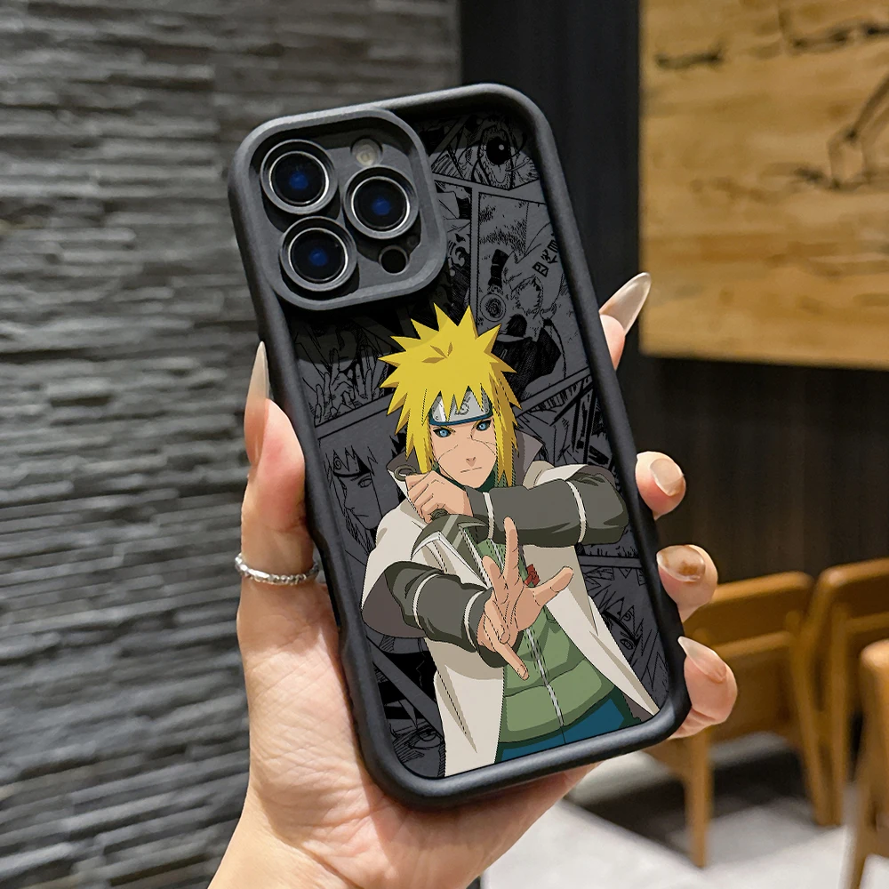 Ninja-Themed Soft TPU Phone Case - Anime Characters Design