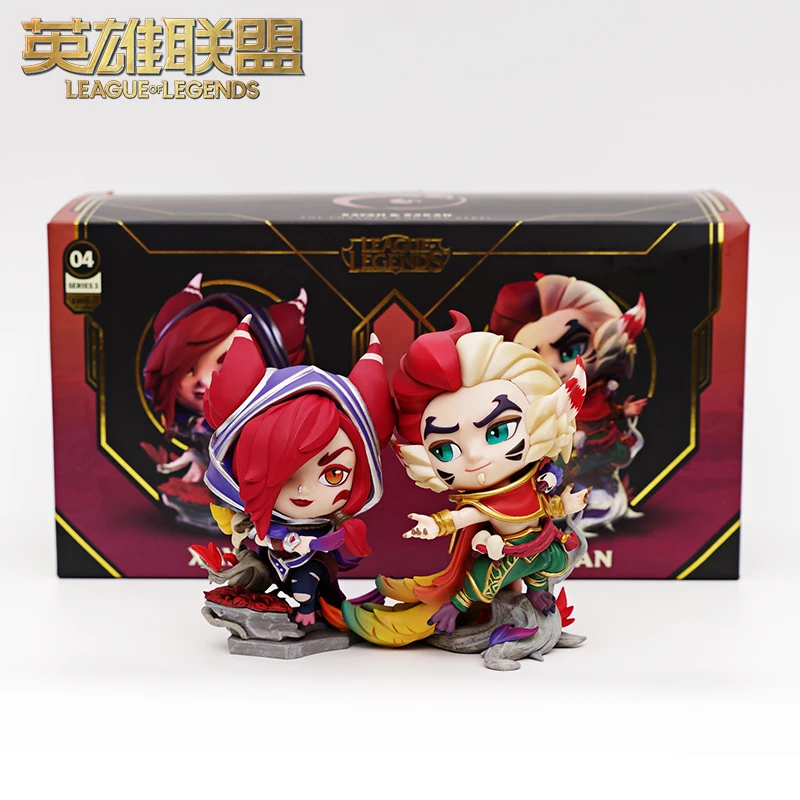 

League of Legends Xayah Rakan Sweethearts Cp Moba Game Anime Surroundings Desktop Decoration Lol Collectibles Gk Birthday Gifts