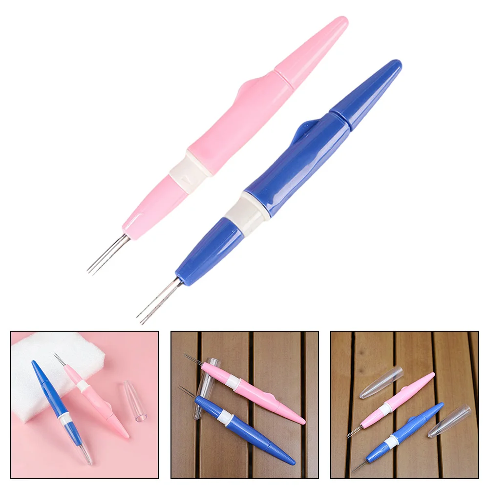 Wool Felt 3 Needle Poke Set 1pcs wool felting needles wool felt accessories wool felting wool needle felt kit wool felting kit DIY Tool Needle Punch Shank 15.5cm Wool Tool Applied Craft Punching Punch
