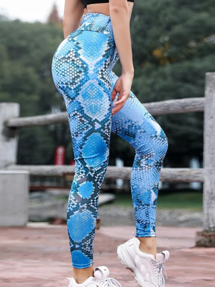 Mallas deportivas plateadas con estampado de leopardo para mujer, leggings  de realce de altura, a prueba de sentadillas, para correr y Yoga