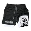 Men's quick drying compression shorts with breathable shorts and animated prints for performance sports gyms 1
