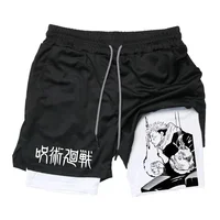Men's quick drying compression shorts with breathable shorts and animated prints for performance sports gyms 1