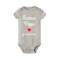 Mom Dad I Love You Baby Bodysuits Mothers Day Infant Outfit Fathers Day New Born Boys Girls Clothes Mothers Day Fathers Day Gift 2