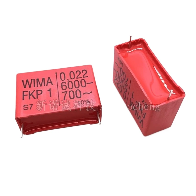 5x WIMA FKP1 Polypropylen Kondensator 2200pF (2,2nF) – 1600V, 650~, Rastermaß 22,5mm