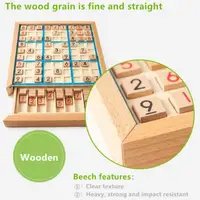 Sudoku Crosswords Montessori Wooden Educational Digits Inference logic Games Latin Square Math Puzzles Number Place Games Toys 2