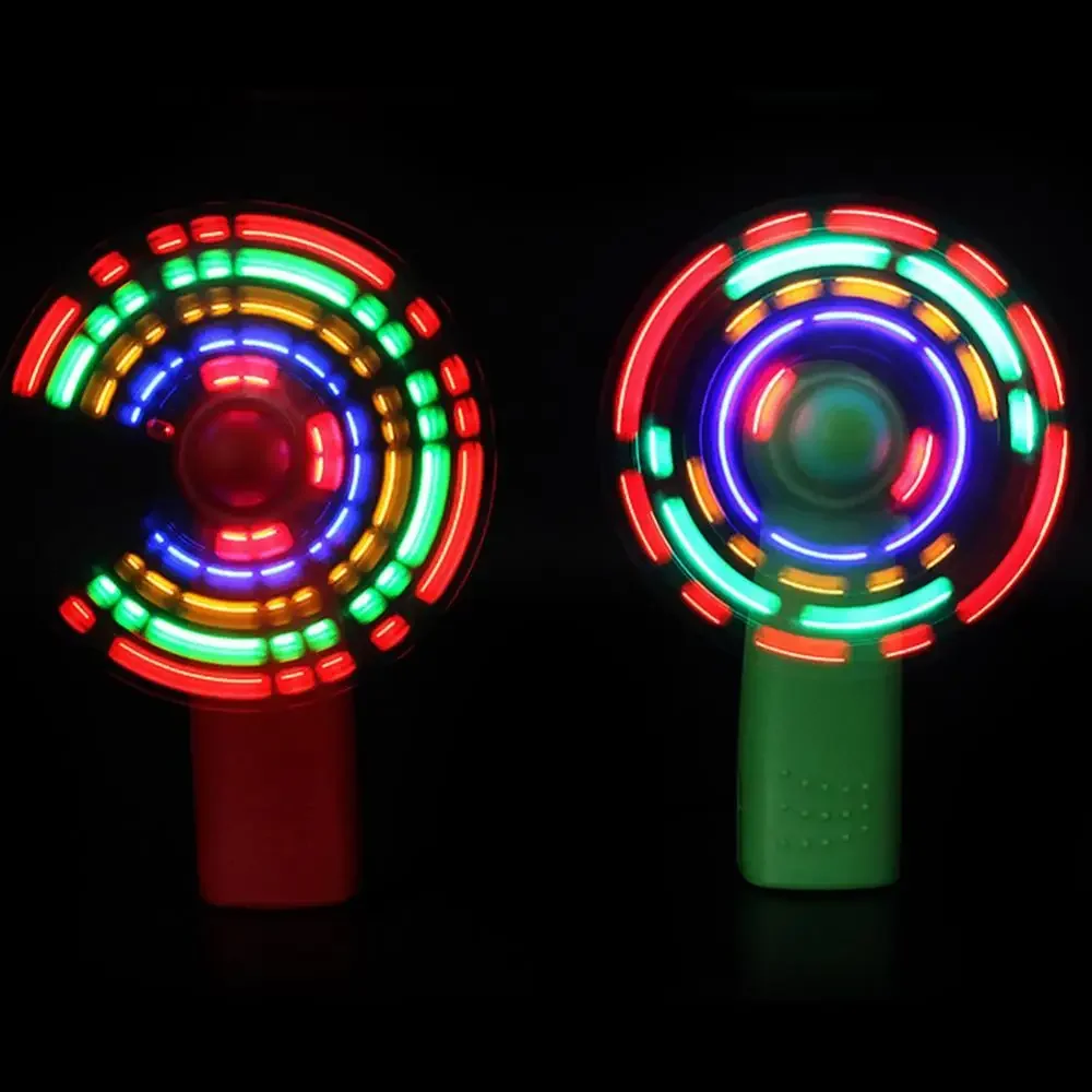 Led Glowing Windmill Toy Mini Handheld Cooling Fan Concert Props