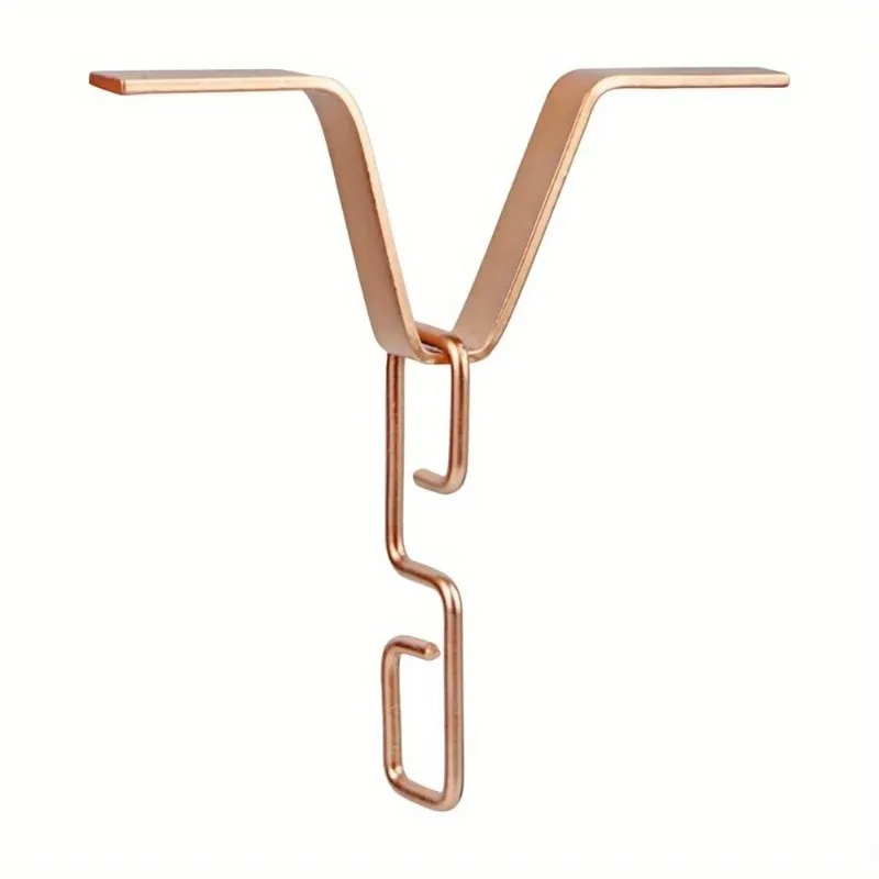 Rain Chain Gutter Adapter V Shaped Installation Outside Hardware for Rain Chimes Downspout Iron Connector Chain V Hook rain chain adapter