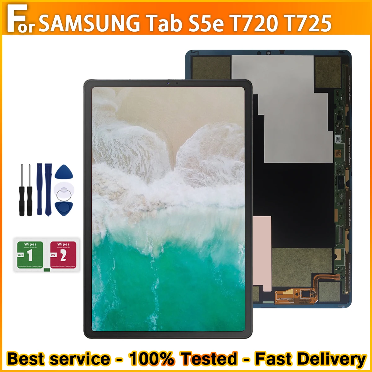 100TestLCDForSamsungGalaxyTabS5eT720T725LCDdisplaytouch